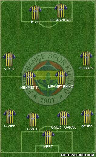 Fenerbahçe SK Formation 2015