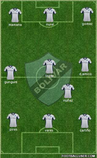 C Bolívar football formation