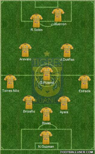 Club Universitario de Nuevo León Formation 2015