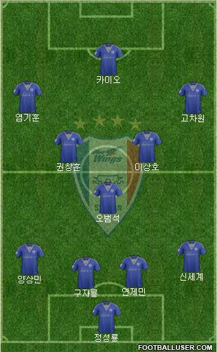 Suwon Samsung Blue Wings Formation 2015