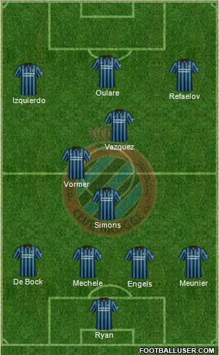 Club Brugge KV Formation 2015