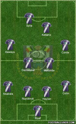 RSC Anderlecht Formation 2015