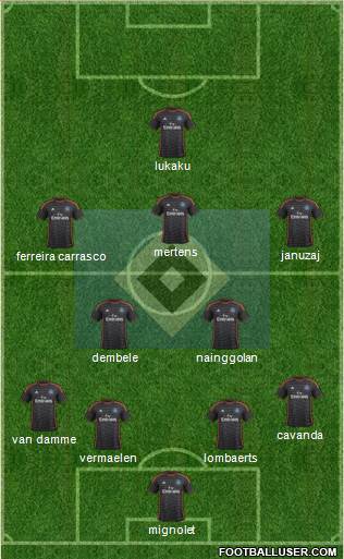 Hamburger SV Formation 2015