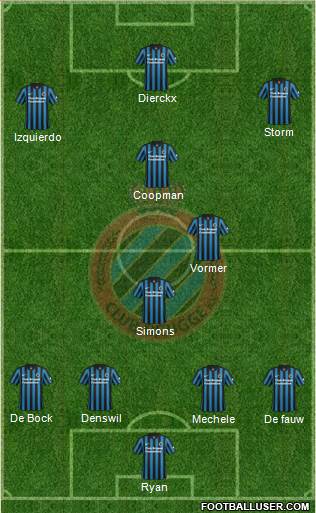 Club Brugge KV Formation 2015