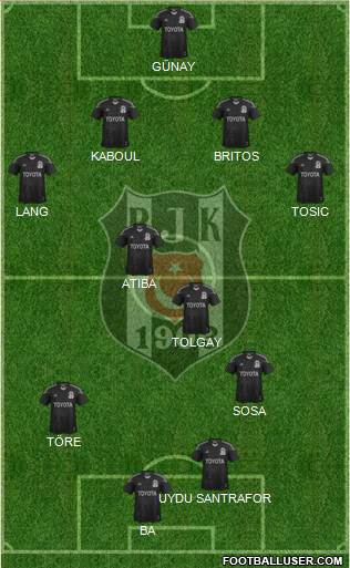 Besiktas JK Formation 2015