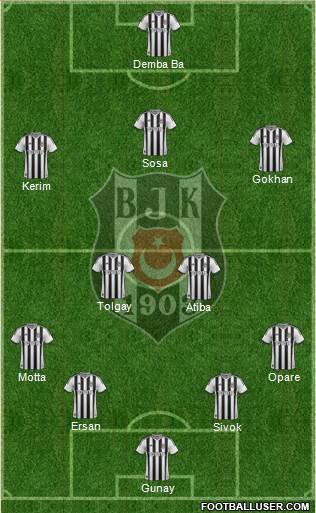 Besiktas JK Formation 2015