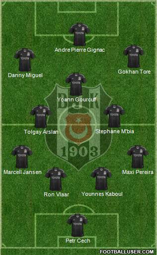 Besiktas JK Formation 2015