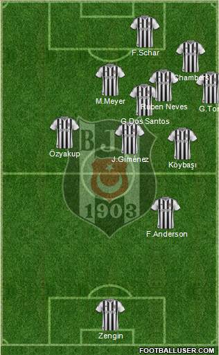 Besiktas JK Formation 2015
