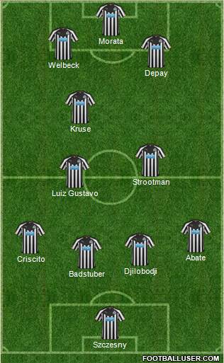 Newcastle United Formation 2015