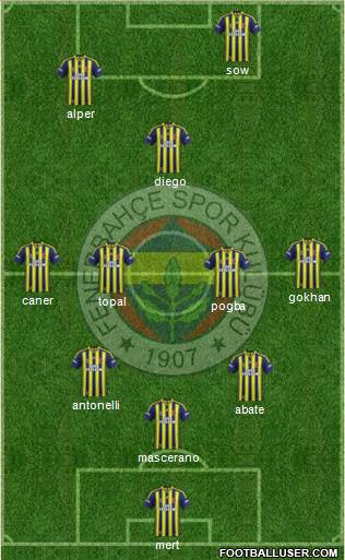 Fenerbahçe SK Formation 2015