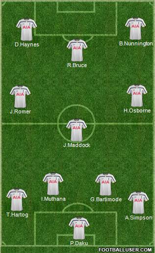 Tottenham Hotspur Formation 2015