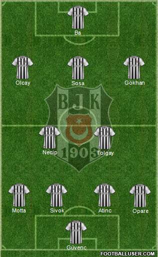 Besiktas JK Formation 2015