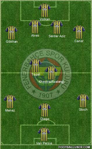 Fenerbahçe SK Formation 2015