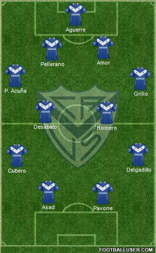 Vélez Sarsfield Formation 2015