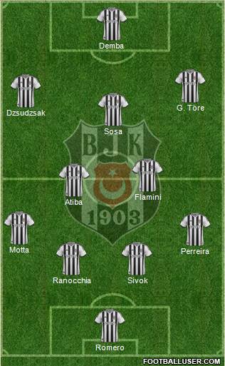 Besiktas JK Formation 2015