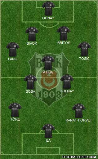 Besiktas JK Formation 2015