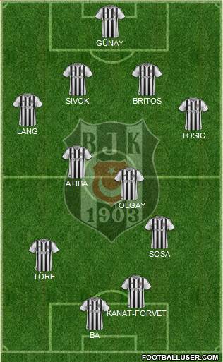 Besiktas JK Formation 2015