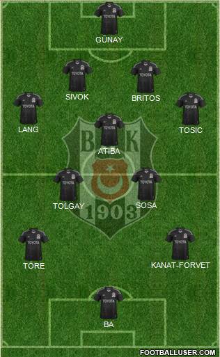 Besiktas JK Formation 2015