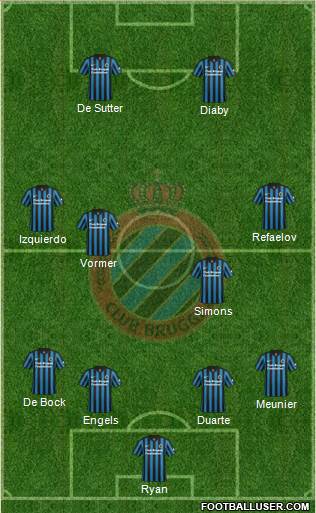 Club Brugge KV Formation 2015