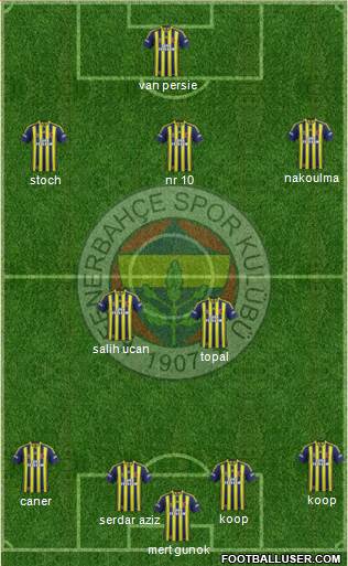 Fenerbahçe SK Formation 2015