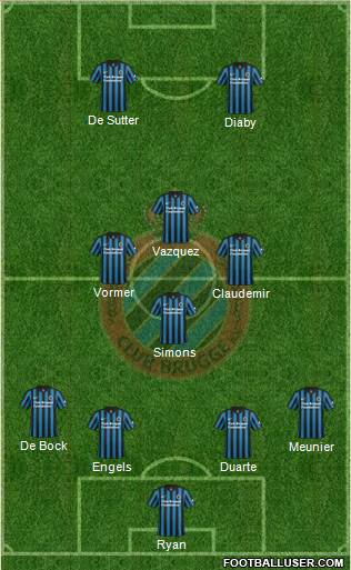 Club Brugge KV Formation 2015