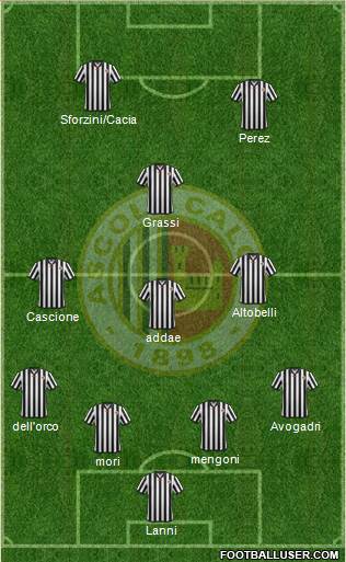 Ascoli football formation