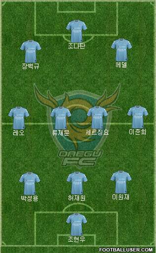Daegu FC Formation 2015
