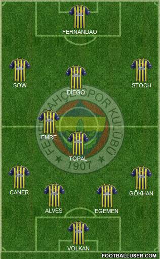 Fenerbahçe SK Formation 2015