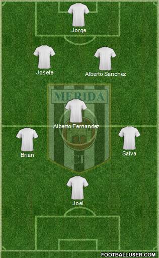 U.D. Mérida Formation 2015