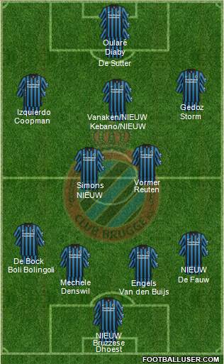 Club Brugge KV Formation 2015