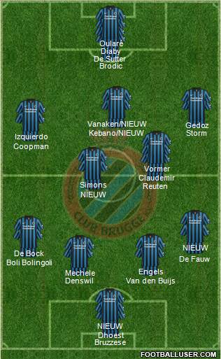 Club Brugge KV Formation 2015
