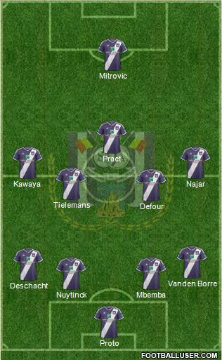 RSC Anderlecht Formation 2015