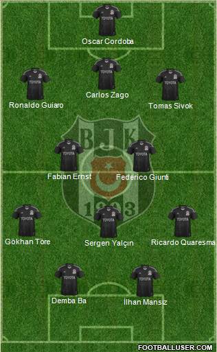 Besiktas JK Formation 2015