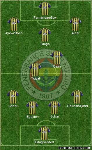 Fenerbahçe SK Formation 2015