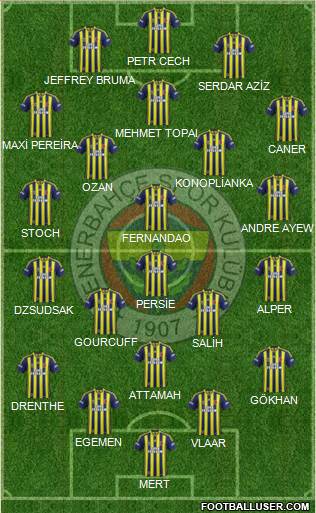 Fenerbahçe SK Formation 2015