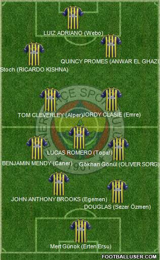 Fenerbahçe SK Formation 2015