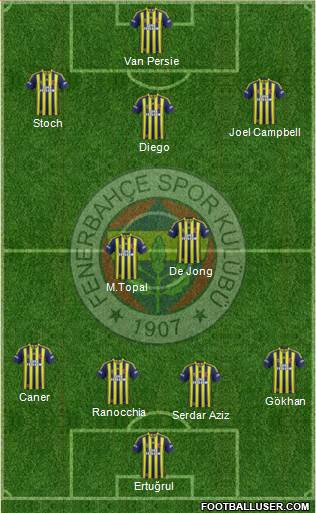 Fenerbahçe SK Formation 2015