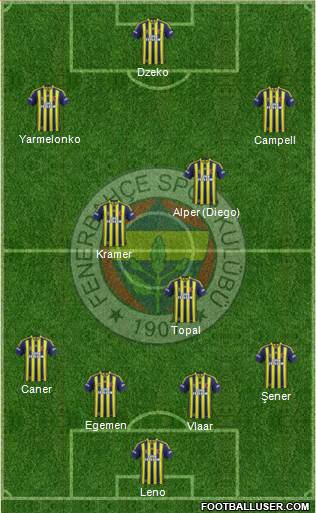 Fenerbahçe SK Formation 2015