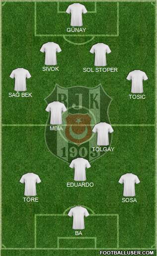 Besiktas JK Formation 2015