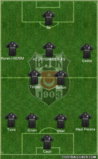 Besiktas JK Formation 2015