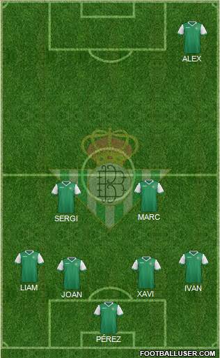 Real Betis B., S.A.D. Formation 2015