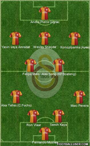 Galatasaray SK Formation 2015