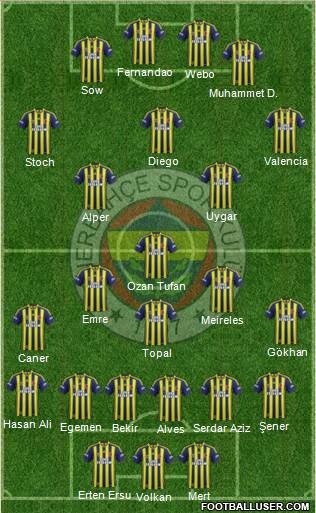 Fenerbahçe SK Formation 2015