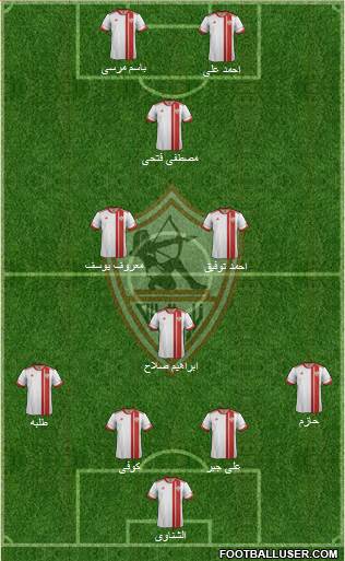 Zamalek Sporting Club Formation 2015