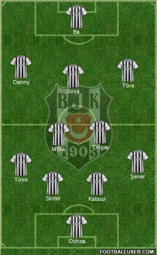 Besiktas JK Formation 2015