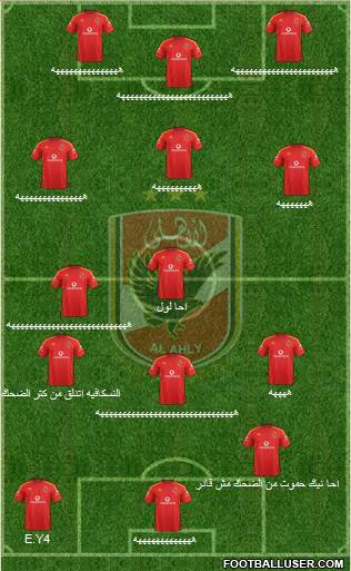 Al-Ahly Sporting Club Formation 2015