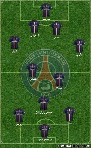 Paris Saint-Germain Formation 2015