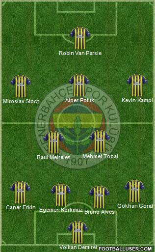 Fenerbahçe SK Formation 2015