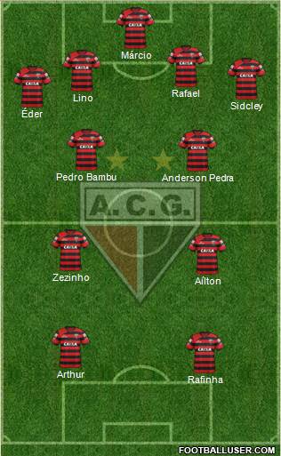 Atlético C Goianiense 4-4-2 football formation