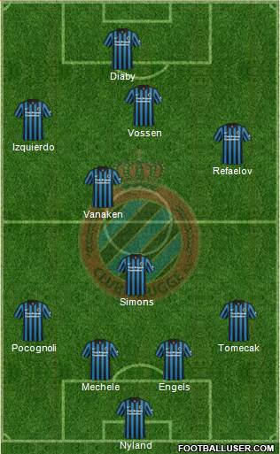Club Brugge KV Formation 2015